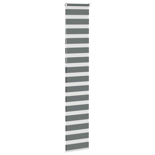 Зебра щора, тъмносива, 40x230 см, ширина на плата 35,9 см, полиестер