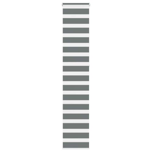 Зебра щора, тъмносива, 45x230 см, ширина на плата 40,9 см, полиестер