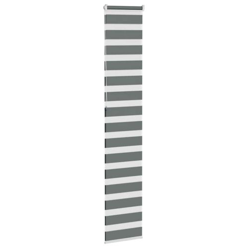 Зебра щора, тъмносива, 50x230 см, ширина на плата 45,9 см, полиестер
