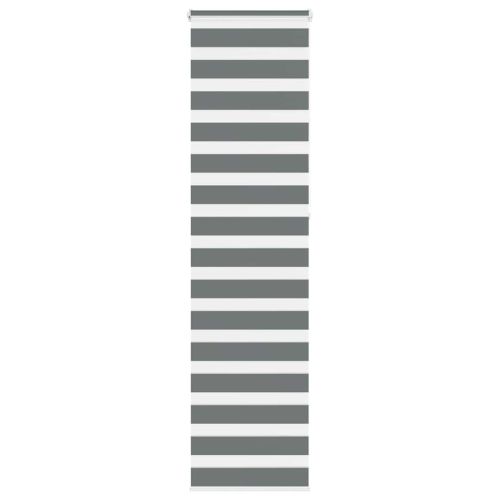 Зебра щора, тъмносива, 55x230 см, ширина на плата 50,9 см, полиестер