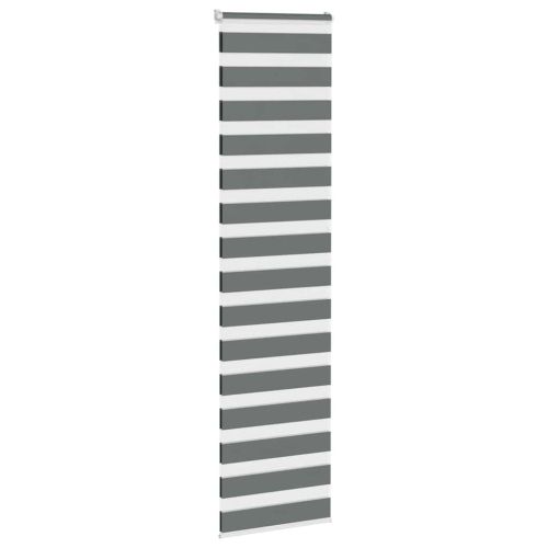 Зебра щора, тъмносива, 55x230 см, ширина на плата 50,9 см, полиестер