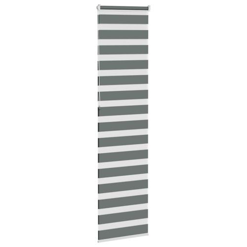 Зебра щора, тъмносива, 55x230 см, ширина на плата 50,9 см, полиестер