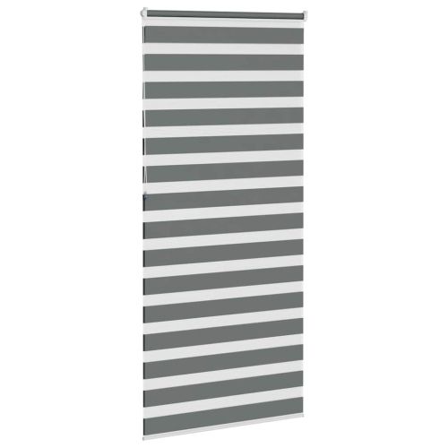 Зебра щора, тъмносива, 115x230 см, ширина на плата 110,9 см, полиестер