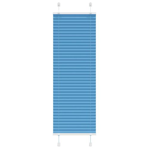 Плисирана щора, синя, 45x100 см, ширина на плата 44,4 см, полиестер