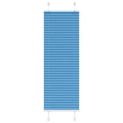 Плисирана щора, синя, 50x150 см, ширина на плата 49,4 см, полиестер
