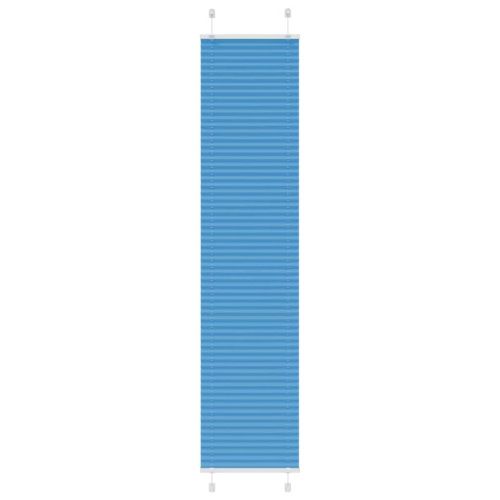 Плисирана щора, синя, 50x200 см, ширина на плата 49,4 см, полиестер