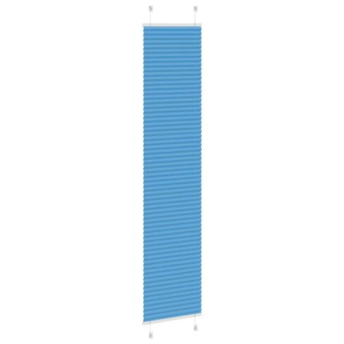 Плисирана щора, синя, 50x200 см, ширина на плата 49,4 см, полиестер