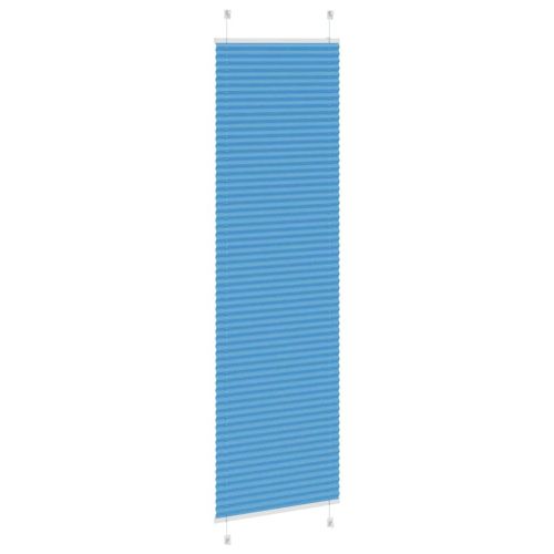 Плисирана щора, синя, 55x200 см, ширина на плата 54,4 см, полиестер