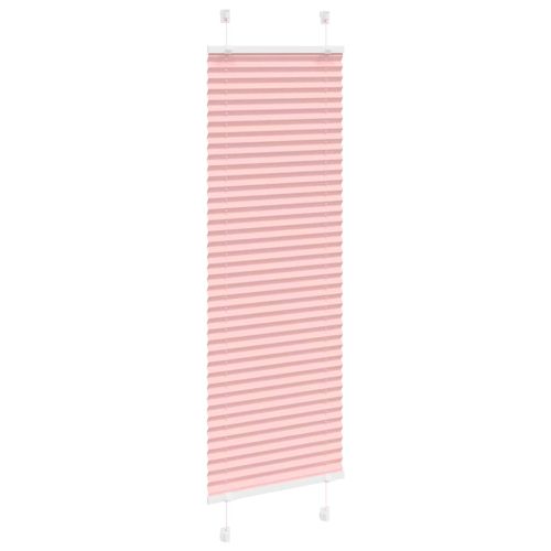 Плисирана щора, розова, 40x100 см, ширина на плата 39,4 см, полиестер