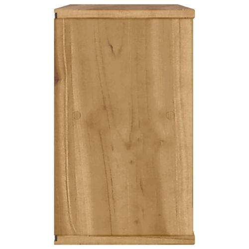 ТВ шкаф с чекмедже „ODDA“ 79x24x40 см, масивна дървесина, бор