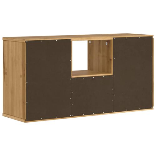 ТВ шкаф с чекмедже „ODDA“ 79x24x40 см, масивна дървесина, бор