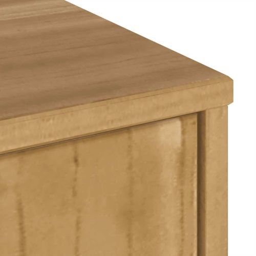 ТВ шкаф с чекмедже „ODDA“ 79x24x40 см, масивна дървесина, бор