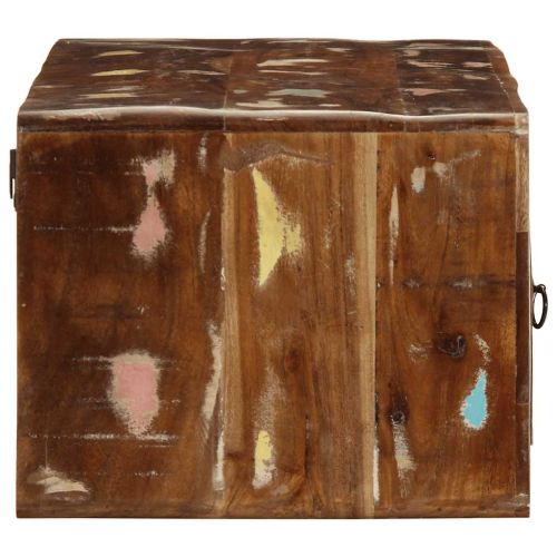 Стенен ТВ шкаф 100x32x25 см, масивна дървесина, регенерирана