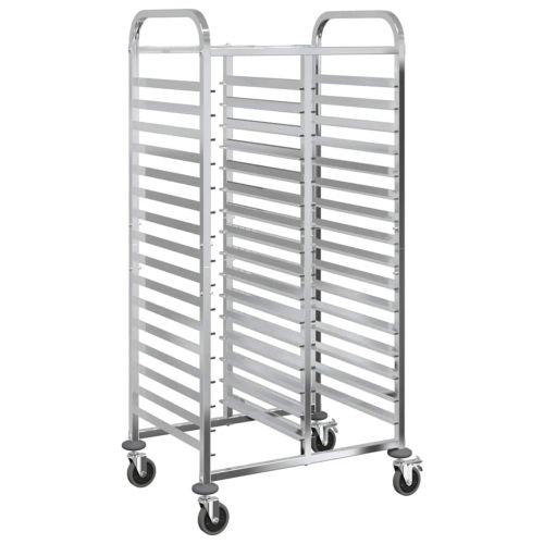 Количка за тави с 32 GN контейнера 75x55x162,5 см неръждаема стомана