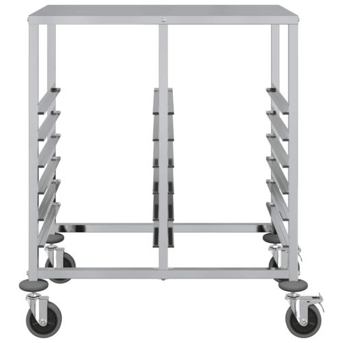 Количка за тави с 12 GN контейнера 75x55x87 см неръждаема стомана