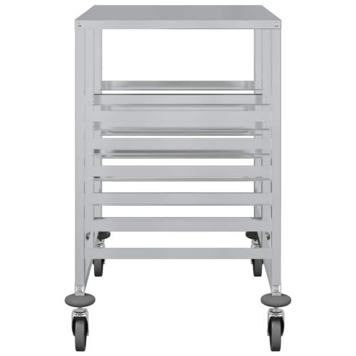 Количка за тави с 12 GN контейнера 75x55x87 см неръждаема стомана