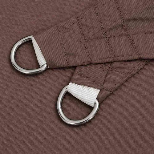 Сенник за слънце, платно, кафяв, 2x2x2 м, 100% полиестер, оксфорд