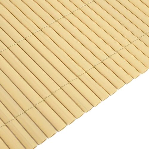 Градинска ограда, двустранна, жълта, 1,8x3 м, PVC