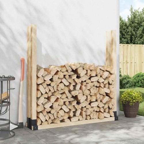 Помощник за подреждане на дърва 2 pcs Антрацит 34 x 10 x 15 см