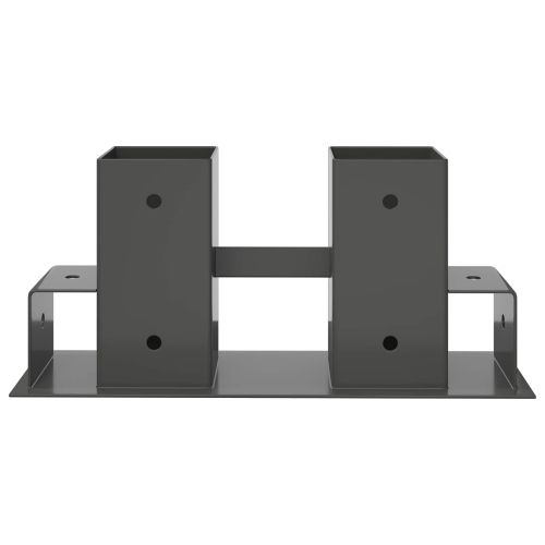 Помощник за подреждане на дърва 12 pcs Антрацит 34 x 10 x 15 см