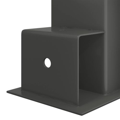 Помощник за подреждане на дърва 12 pcs Антрацит 34 x 10 x 15 см