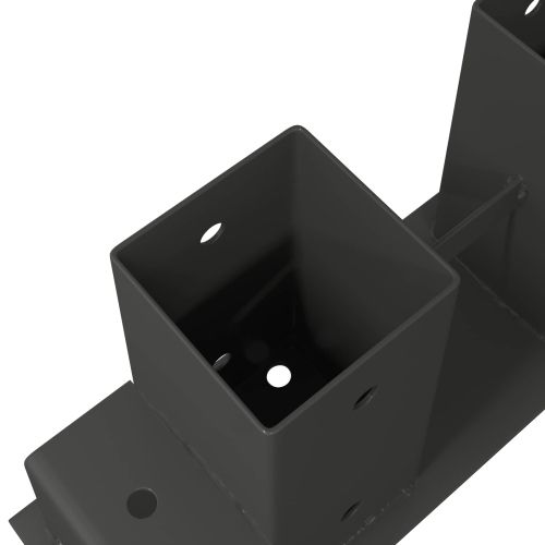 Помощник за подреждане на дърва 12 pcs Антрацит 34 x 10 x 15 см