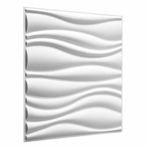 Стенни панели 12 pcs 50 x 50 cm Бяло