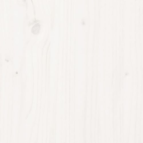 Бюро, бяло, 110x53x117 см, борово дърво масив