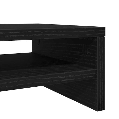 Стойка за монитор, черен дъб, 42x24x13 см, инженерно дърво