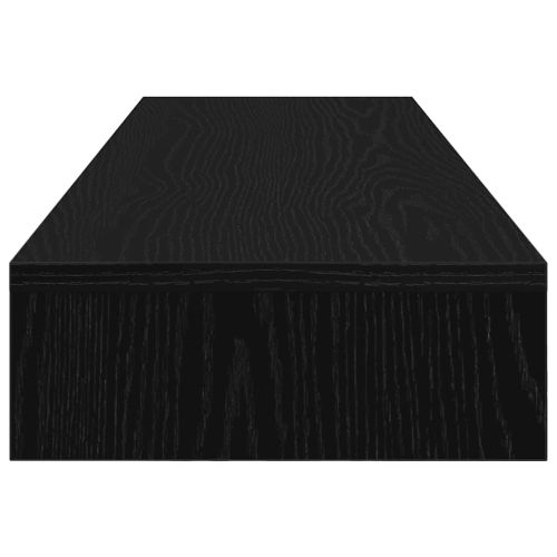 Стойка за монитор, черен дъб, 100x27x10 см, инженерно дърво