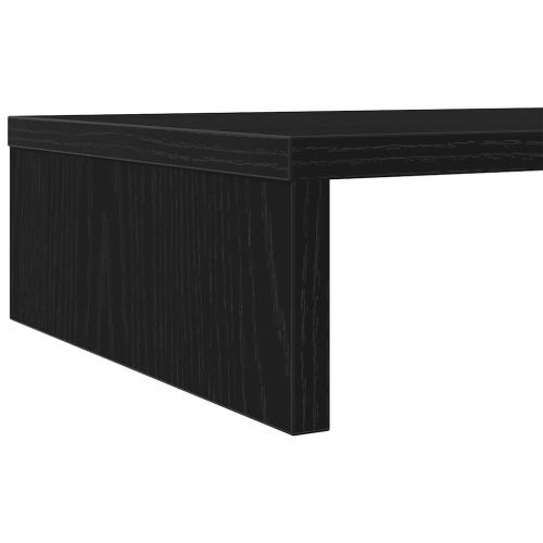 Стойка за монитор, черен дъб, 100x27x10 см, инженерно дърво