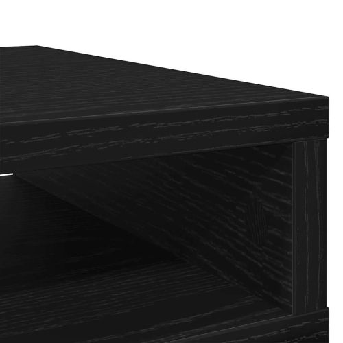 Стойка за монитор, черен дъб, 50x27x15 см, инженерно дърво