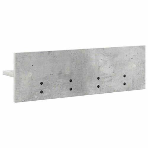 Стенен закачалка за палта Циментено сиво 60 x 10,5 x 18 см