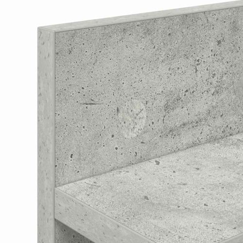 Стенен закачалка за палта Циментено сиво 60 x 10,5 x 18 см