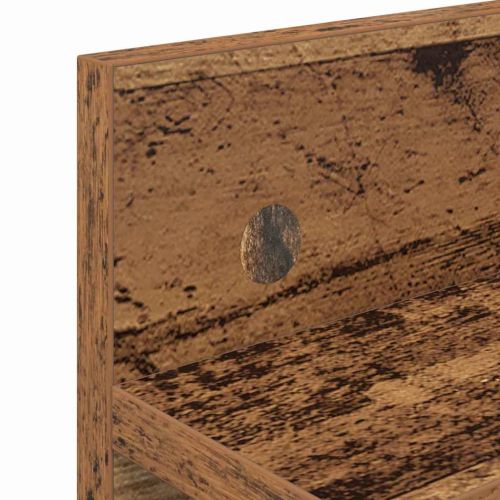 Стенен закачалка за палта Старо дърво 60 x 10,5 x 18 см