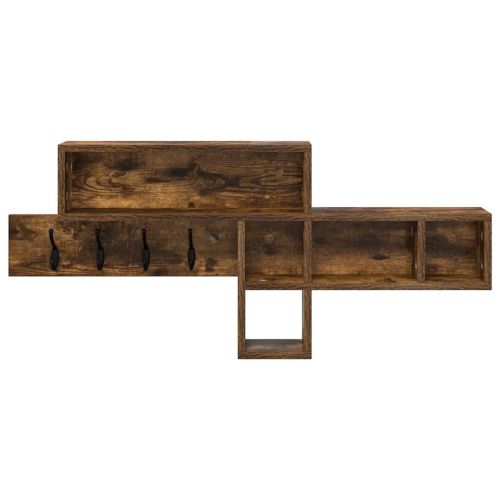 Стенен закачалка за палта с рафт Димян дъб 100 x 12 x 43,5 см