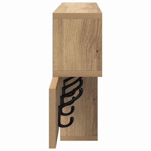 Стенен закачалка за палта с рафт Дъб 100 x 12 x 43,5 см