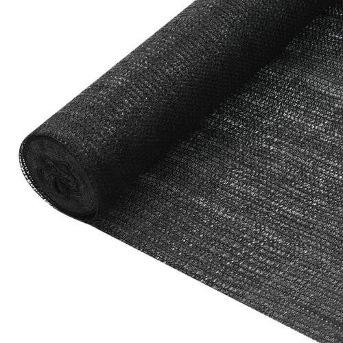 Засенчваща мрежа черна 1,2x10 м HDPE 75 г/м²