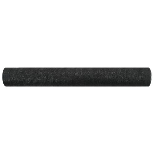 Засенчваща мрежа черна 1,2x10 м HDPE 75 г/м²
