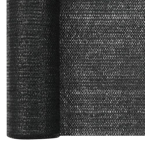 Засенчваща мрежа черна 1,2x10 м HDPE 75 г/м²