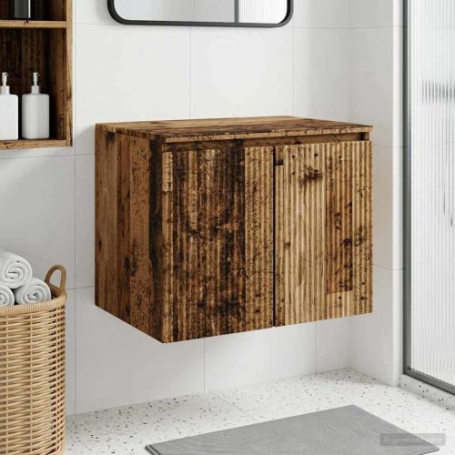 Стенно Баня Кабинет Старо дърво 62,5 x 44,5 x 50 см