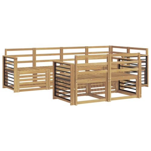 Комплект дивани за открито 7 pcs Бяло 247 x 128,5 x 73 см