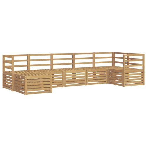 Комплект дивани за открито 7 pcs Бяло