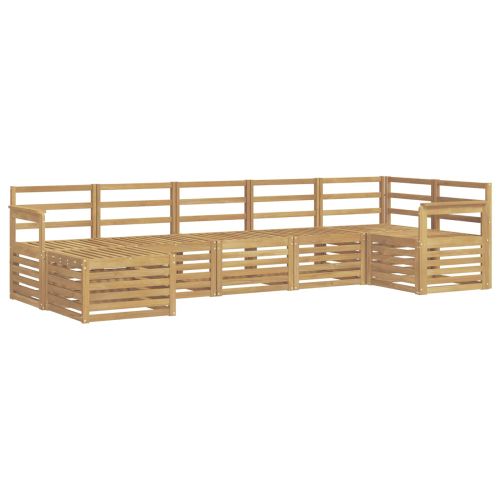 Комплект дивани за открито 7 pcs Бяло