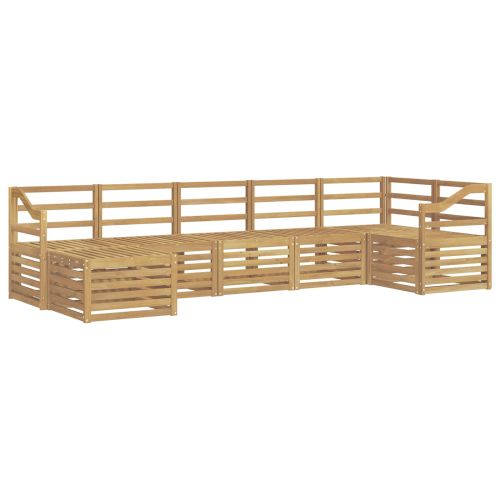Комплект дивани за открито 7 pcs Бяло