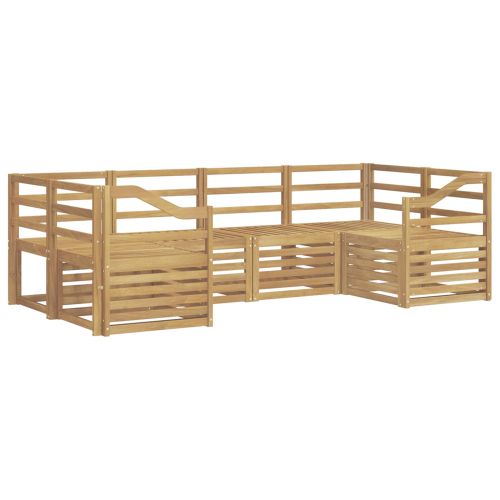 Комплект дивани за открито 6 pcs Бяло 245 x 126,5 x 73 см