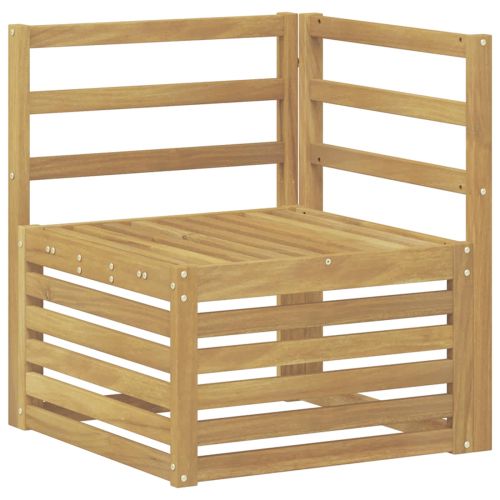 Комплект дивани за открито 10 pcs Бяло 59 x 59 x 37 см
