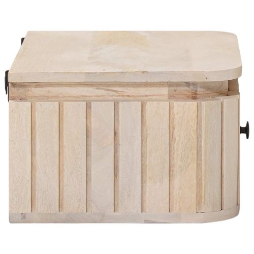 Ръчно изработен нощен шкаф Бяло 40 x 30 x 20 см