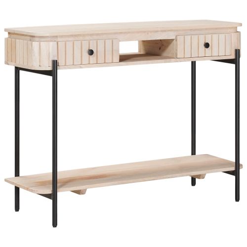 Ръчно изработена масичка Бяло 100 x 30 x 76 см