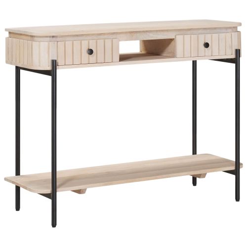 Ръчно изработена масичка Бяло 100 x 30 x 76 см